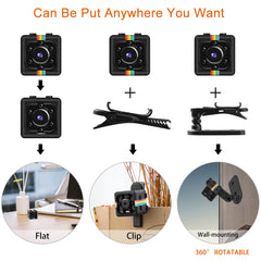 SQ11 Mini Spy Camera 1080P with 32GB TF Card