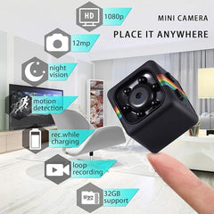 SQ11 Mini Spy Camera 1080P with 32GB TF Card
