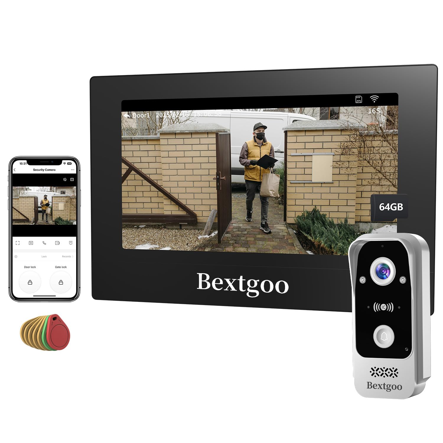 Bextgoo 7024C_VideoDoorphone_2-Wire