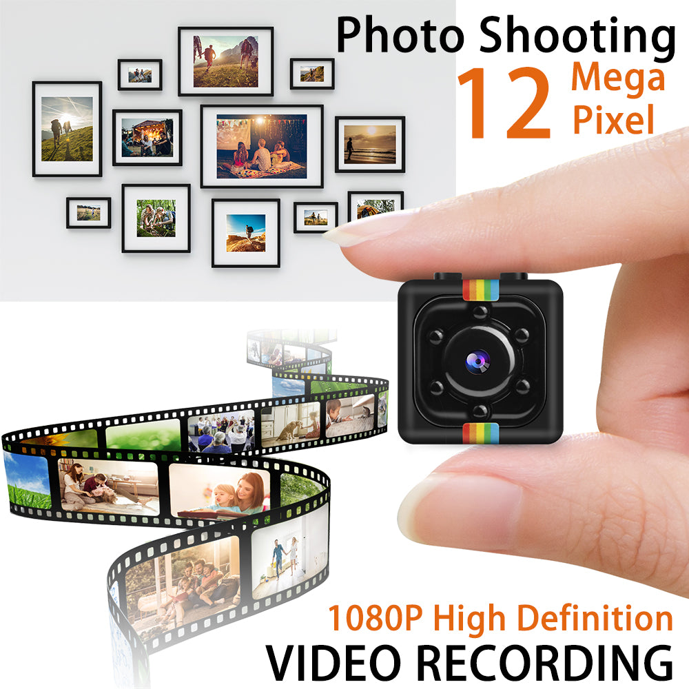SQ11 Mini Spy Camera 1080P with 32GB TF Card